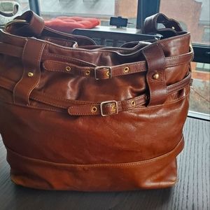 Rebecca minkoff devote leather hobo bag in cognac